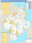 New Bedford Metro Area Digital Map Basic Style